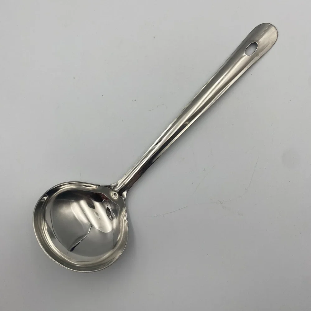 Stainless Steel Soup Ladle Silver Polished Serving Spoon 11.5 Inch Hanging Hole